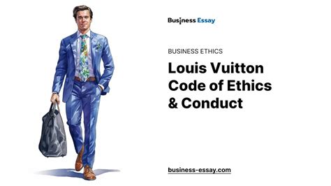 louis vuitton code of ethics|real louis vuitton.